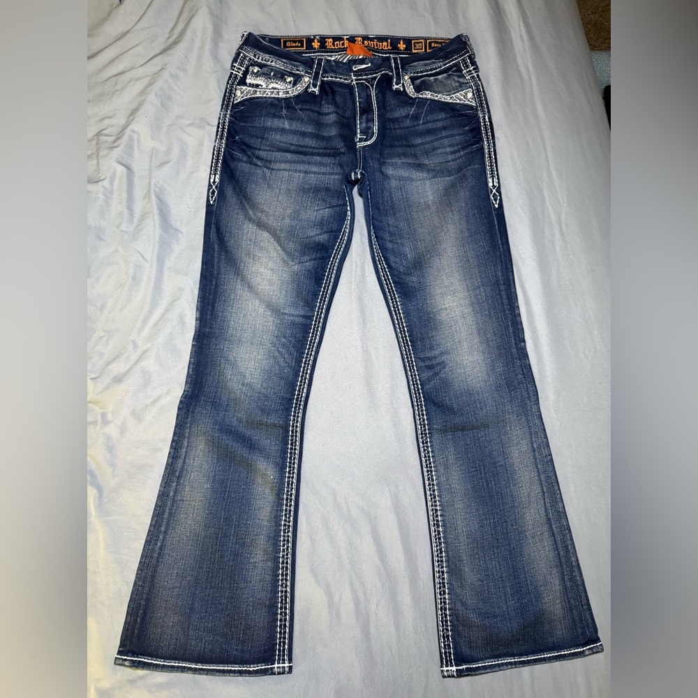 Rock & Republic Dark Blue Flare Jeans